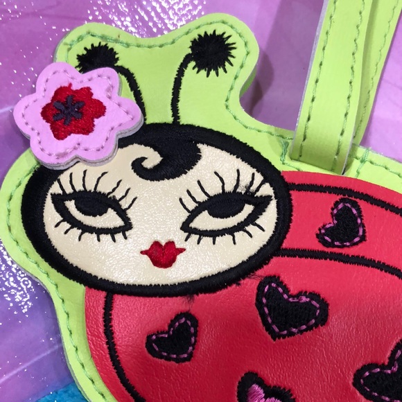 Fluff Ladybug 🐞 Bag Tag - Picture 2 of 3